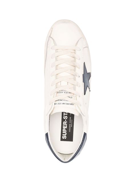 Sneakers super-star in bianco e blu - GOLDEN GOOSE uomo GOLDEN GOOSE | GMF00101F00416415430